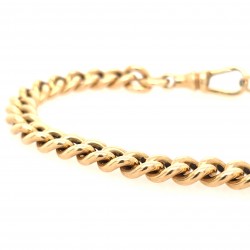 Pre Owned 9ct Curb Bracelet ZX403